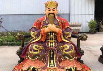 水官大帝神像制作，玻璃钢材质，玻璃钢三官大帝神像厂