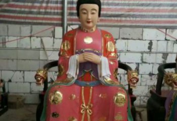承接三霄奶奶神像，彩绘工艺，仿古三霄奶奶神像厂家