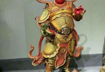 常用四大天王神像，彩绘工艺，大型四大天王神像加工