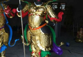 承接四大天王神像，铸铜工艺，铸铜四大天王神像制作