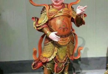 供应四大天王神像，鎏金效果，大型四大天王神像加工