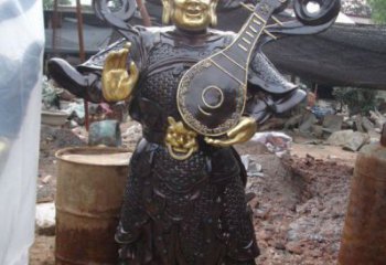 承接四大天王铜神像，仿古神像，仿铜四大天王铜神像定做