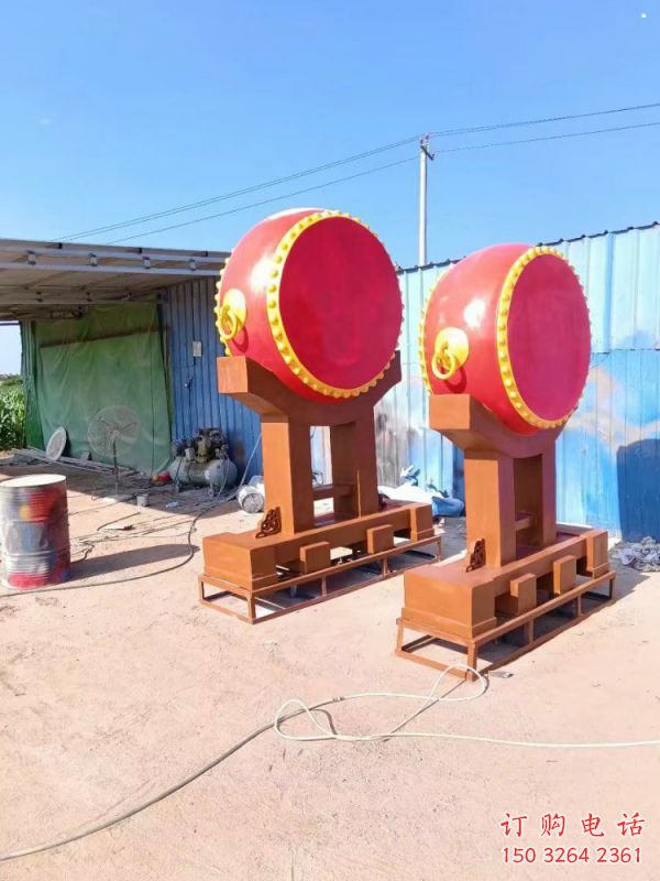 云浮景观战鼓雕塑 云浮景观战鼓雕塑