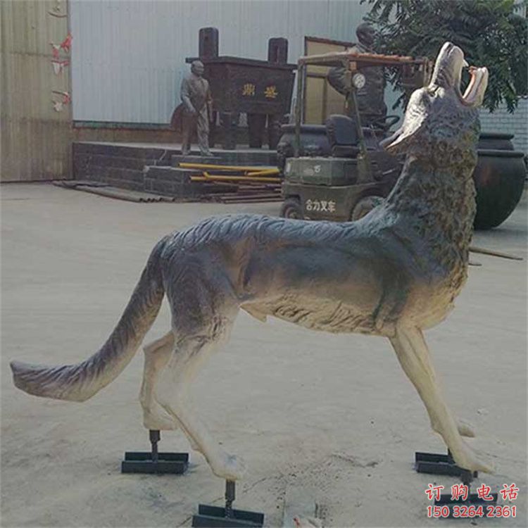 北海铜狼雕塑厂家,铜雕动物狼,仿真工艺制作 北海铜狼雕塑厂家,铜雕动物狼,仿真工艺制作