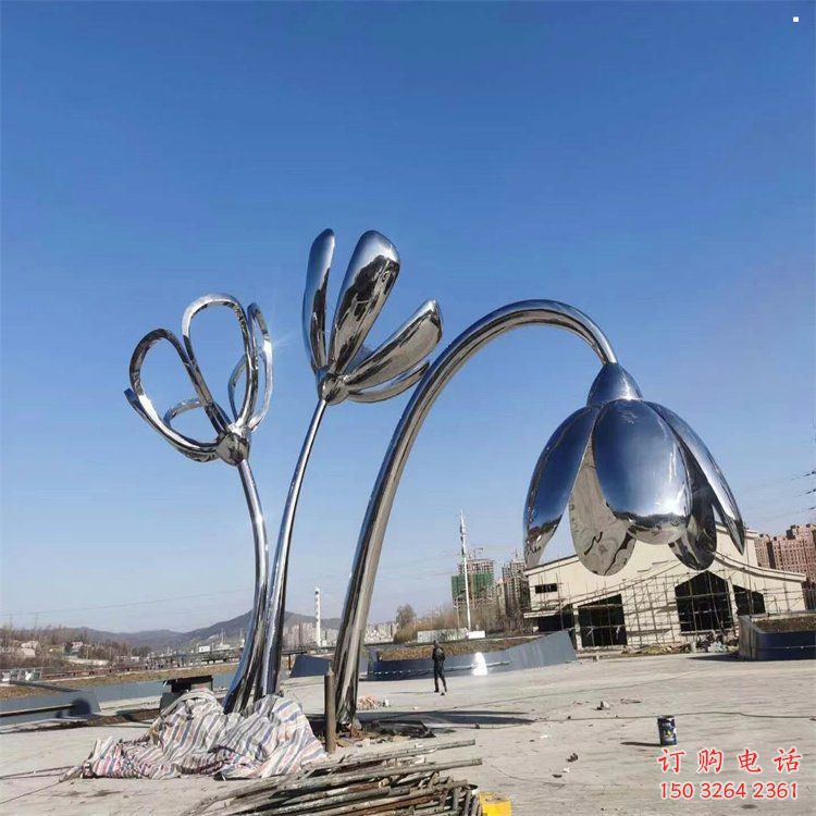 辛集百合花雕塑承接,城市装饰,大型不锈钢百合花雕塑公司 辛集百合花雕塑承接,城市装饰,大型不锈钢百合花雕塑公司