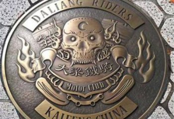 石家庄铸造校徽雕塑