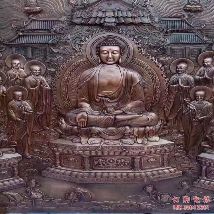 抚顺锻铜浮雕常用，寺庙景观，黄铜佛像浮雕生产商