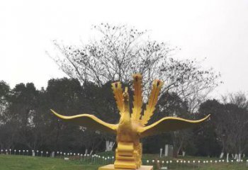 安义凤凰雕塑选用，美陈雕塑，铸铜凤凰雕塑工艺厂家