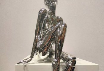 福建文化馆西方女子人物铜雕