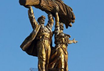 天津麦穗女神铜雕精品造型