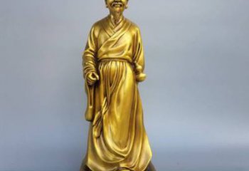 山西华佗神医铜雕的实景展示